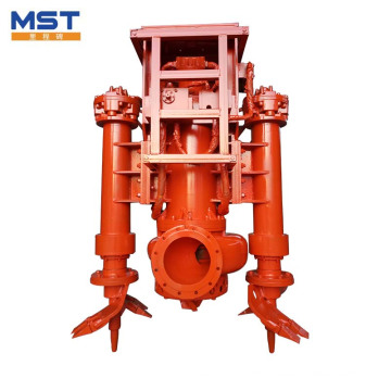 75kw large flow industrial submersible slurry pump for high chrome material with agitator  in mining